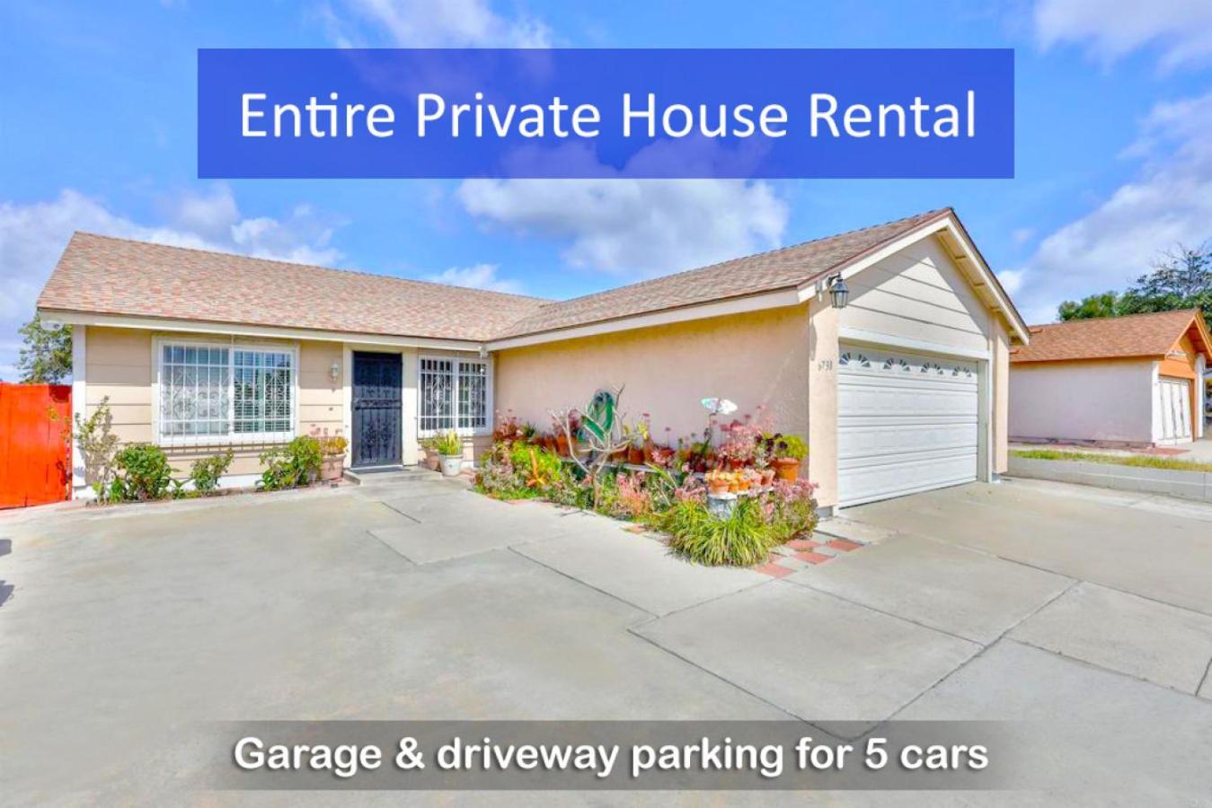 Holiday home Entire Private 4-bedroom House With Garage, Gated Yard, King Bed San Diego