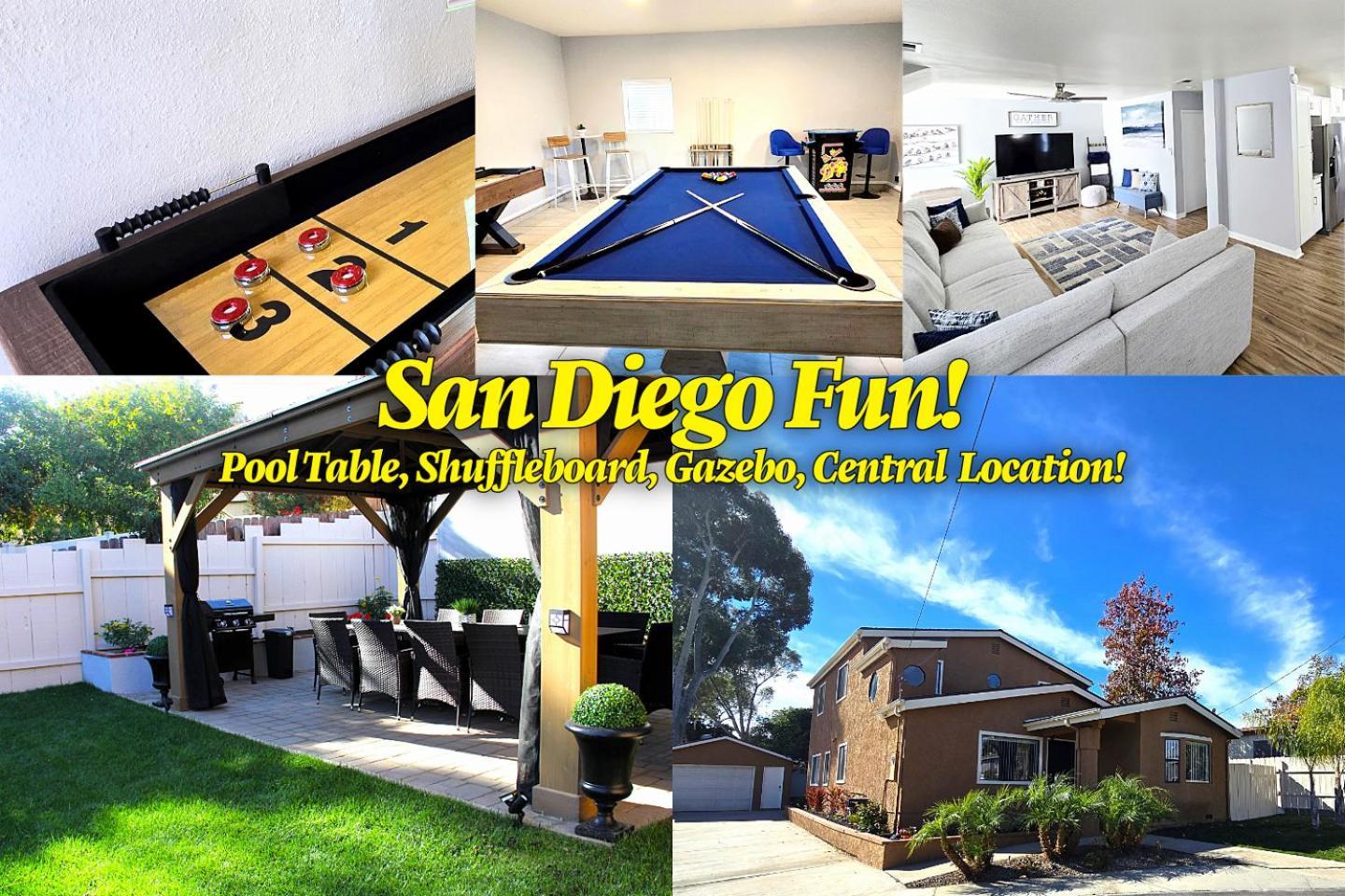 Fun-gameroom & Gazebo-centrally Located! * San Diego